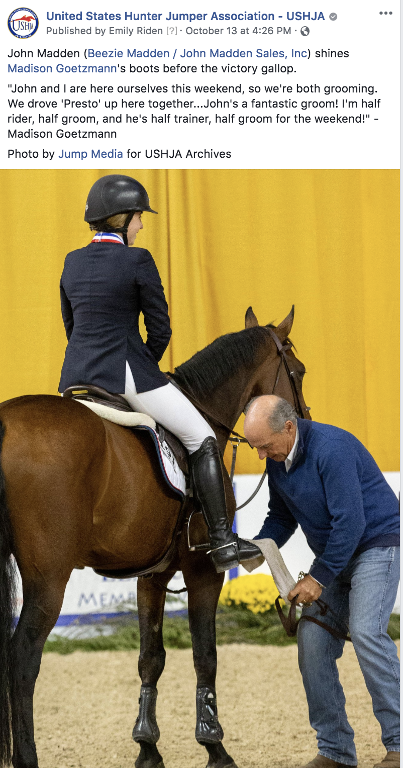 The United States Hunter Jumper Association (USHJA)