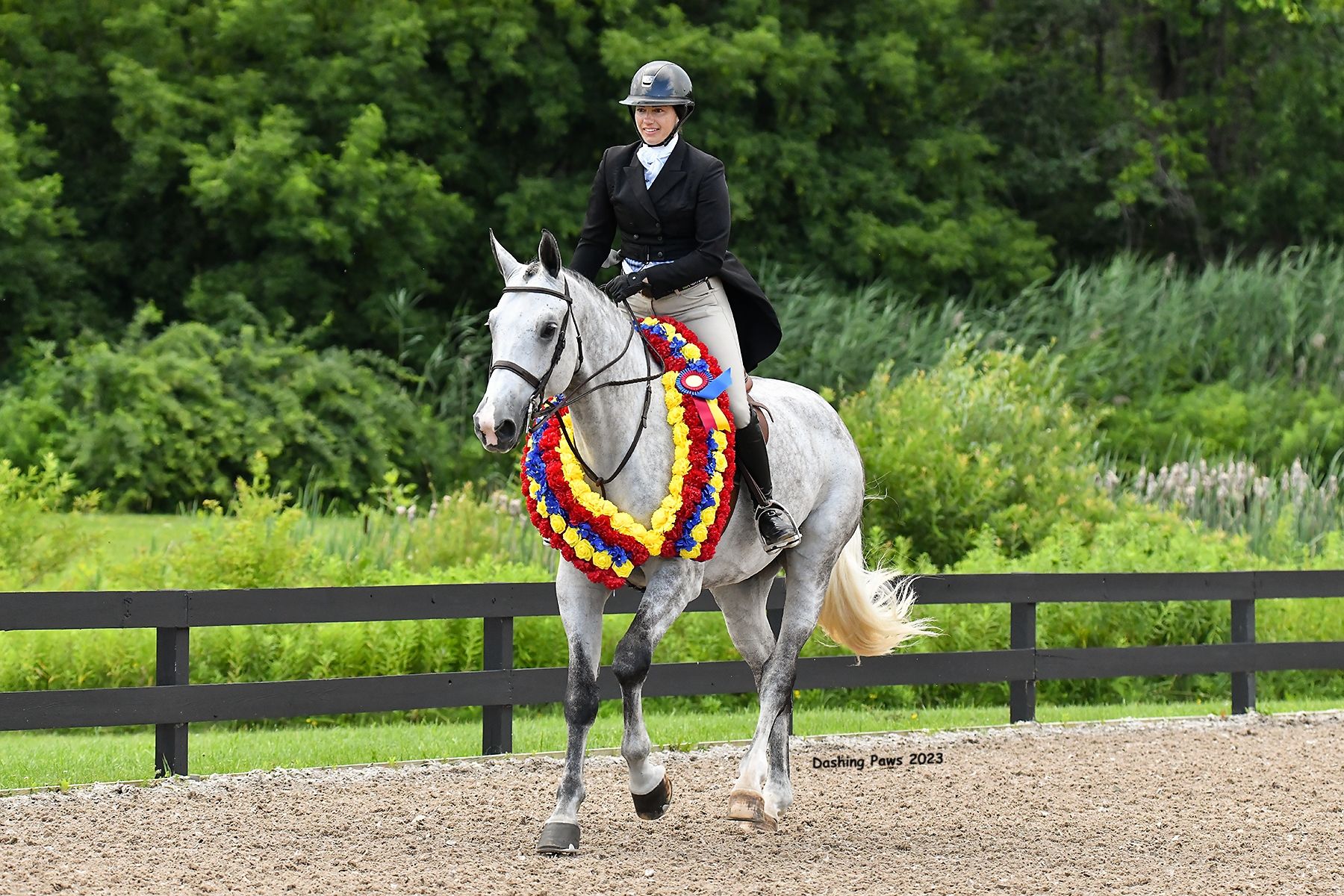 Quincy Hayes and Follow Suit the USHJA Derby in National the Top Podium $5,000 Hunter