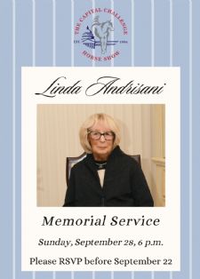 Linda Andrisani Memorial Service at 2025 Capital Challenge Horse Show