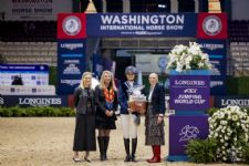 Lillie Keenan Wins Leading Lady Rider Award at Washington, Presented by Martha W. Jolicoeur of Douglas Elliman